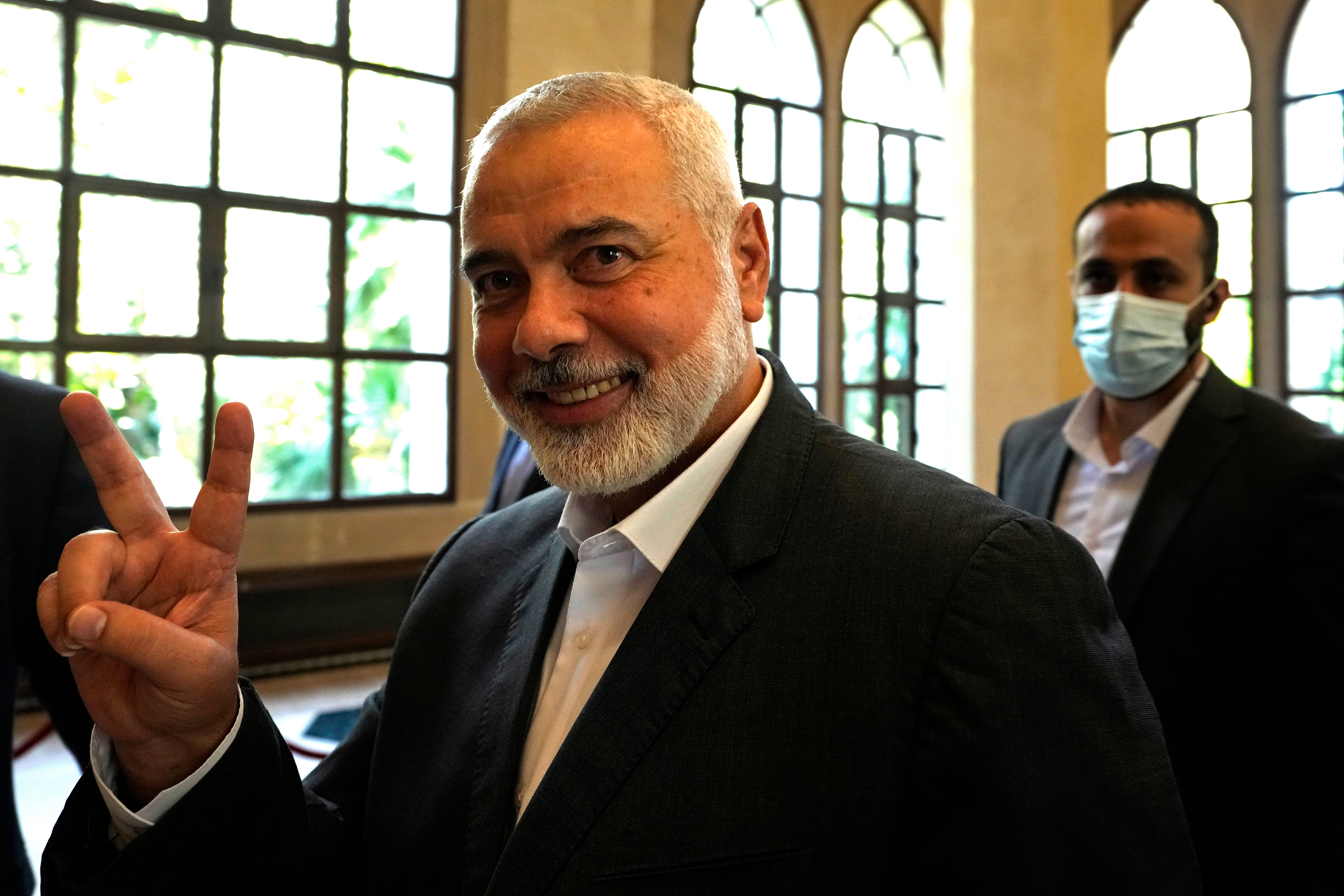 Ismail Haniyeh said the incursion was a ‘heroic operation’ as hundreds of Israeli civilians were killed