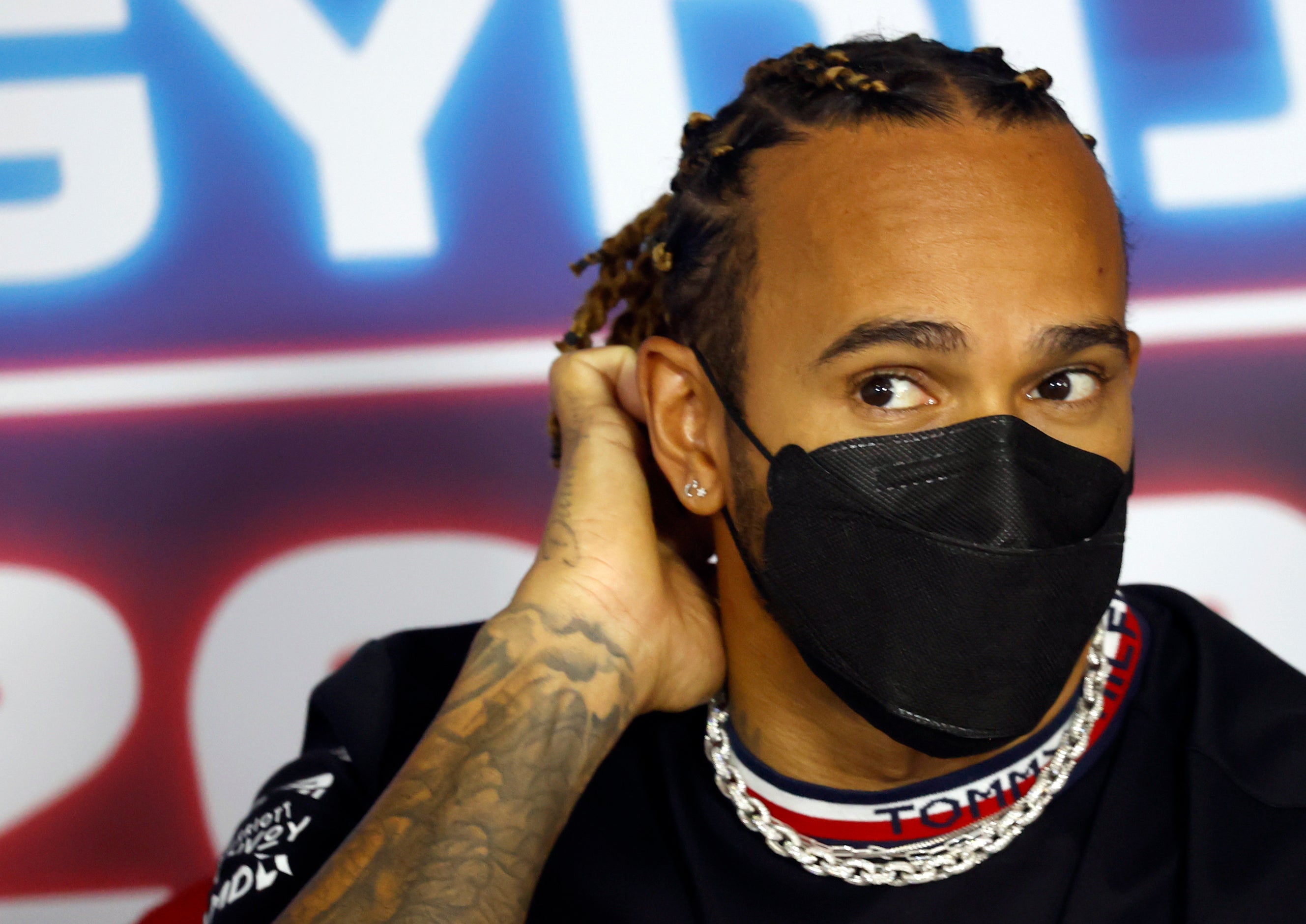 Lewis Hamilton believes he may be suffering from long Covid (Florion Goga/AP)