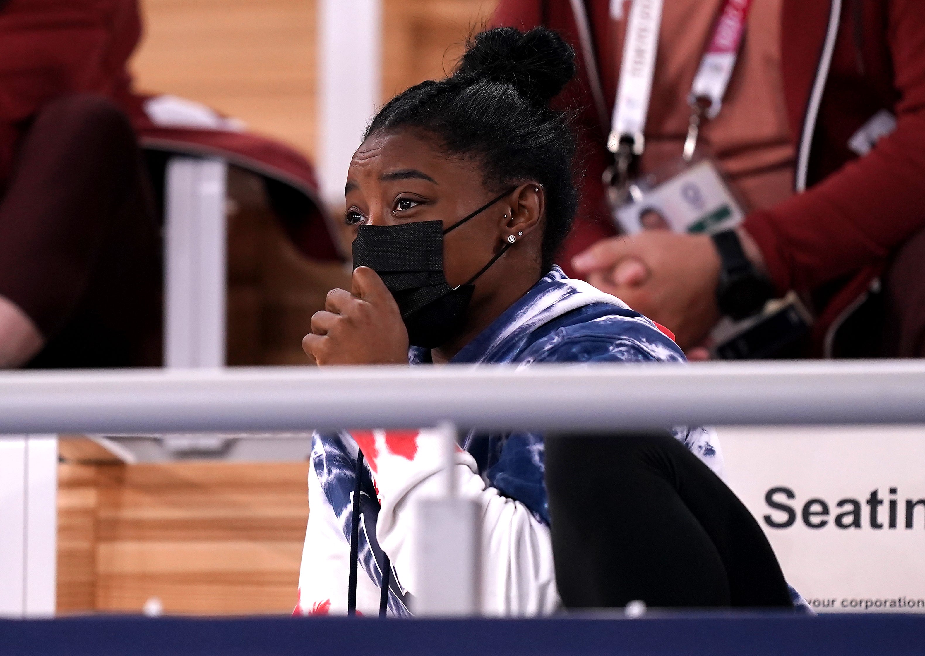 Simone Biles has been sidelined at the Olympics (Mike Egerton/PA)