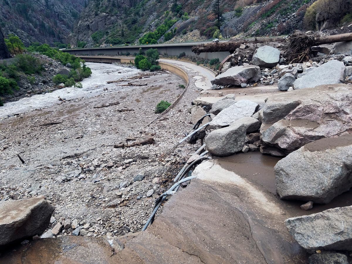Flood watches in US West as mudslides close major interstate