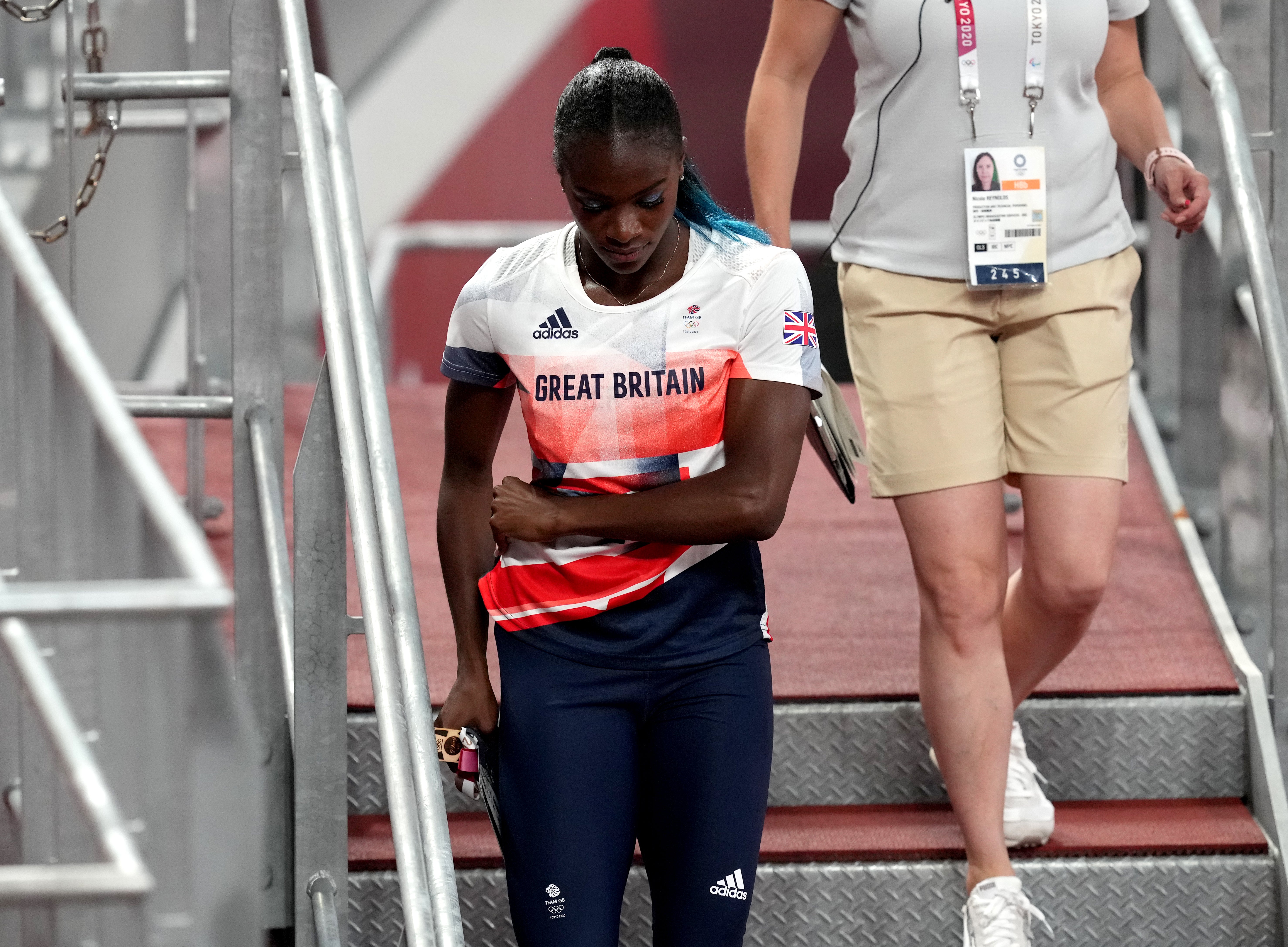 Dina Asher-Smith bowed out in the semi-finals of the 100 metres (Martin Rickett/PA)