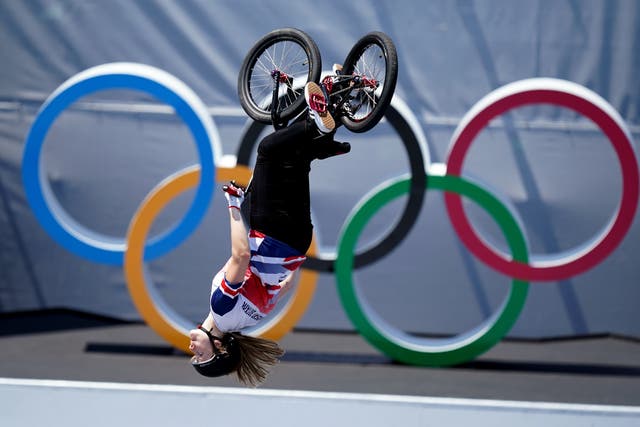 Charlotte Worthington won the gold medal in the women’s BMX freestyle at Tokyo 2020 (Mike Egerton/PA)