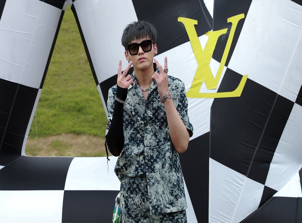 <p>Chinese-Canadian actor Kris Wu at the Louis Vuitton S/S21 Men’s Collection event at Shanghai in 2020</p>