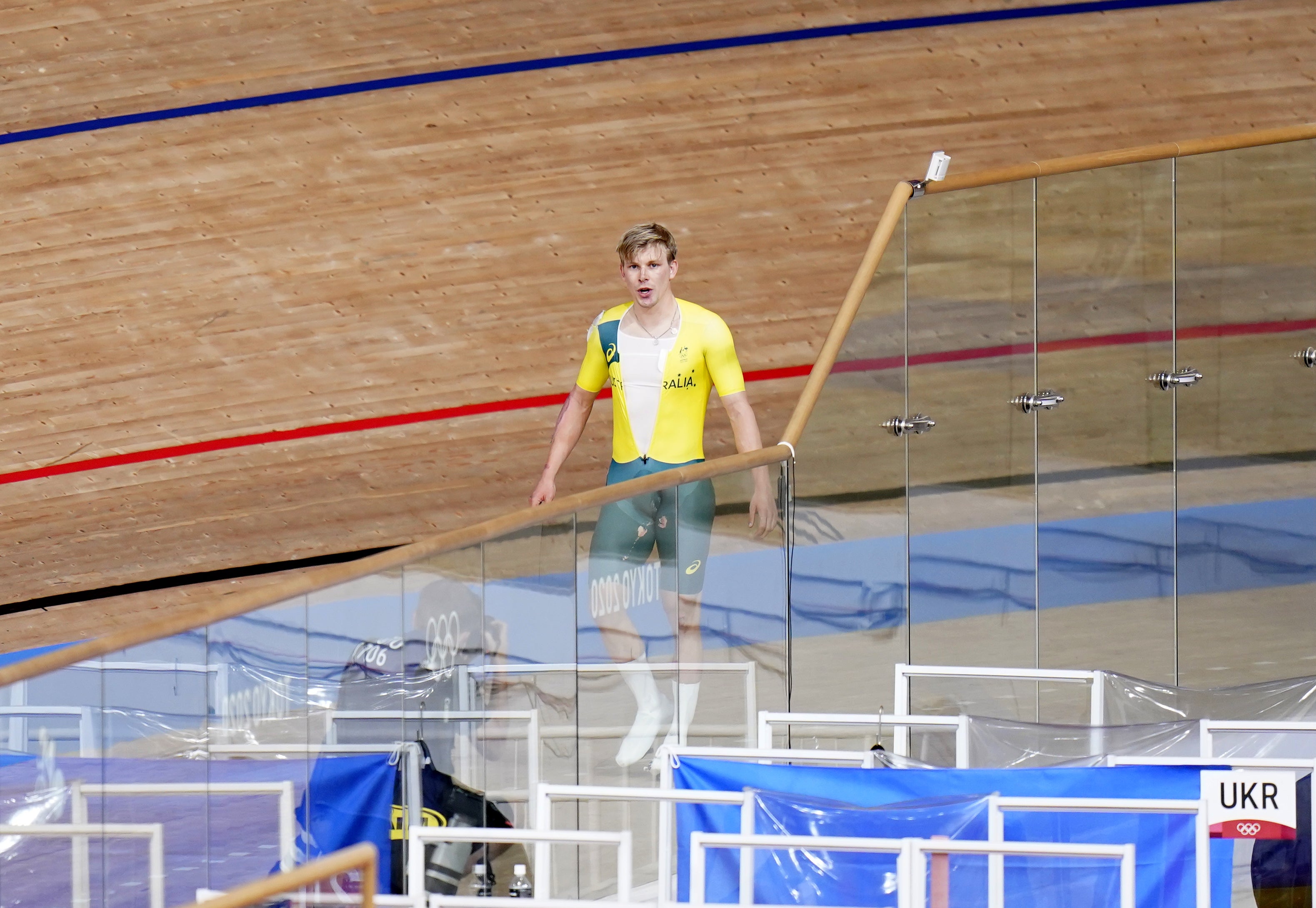 Alex Porter was left stunned after his bike crumbled beneath him (Danny Lawson/PA)