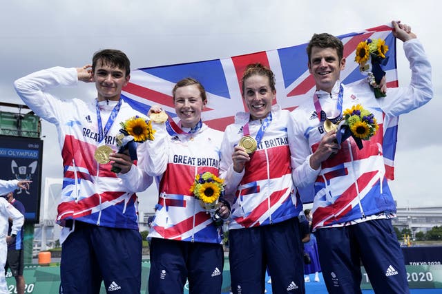 <p>Alex Yee, Georgia Taylor-Brown, Jessica Learmonth and Jonny Brownlee took Olympic gold (Danny Lawson/PA)</p>