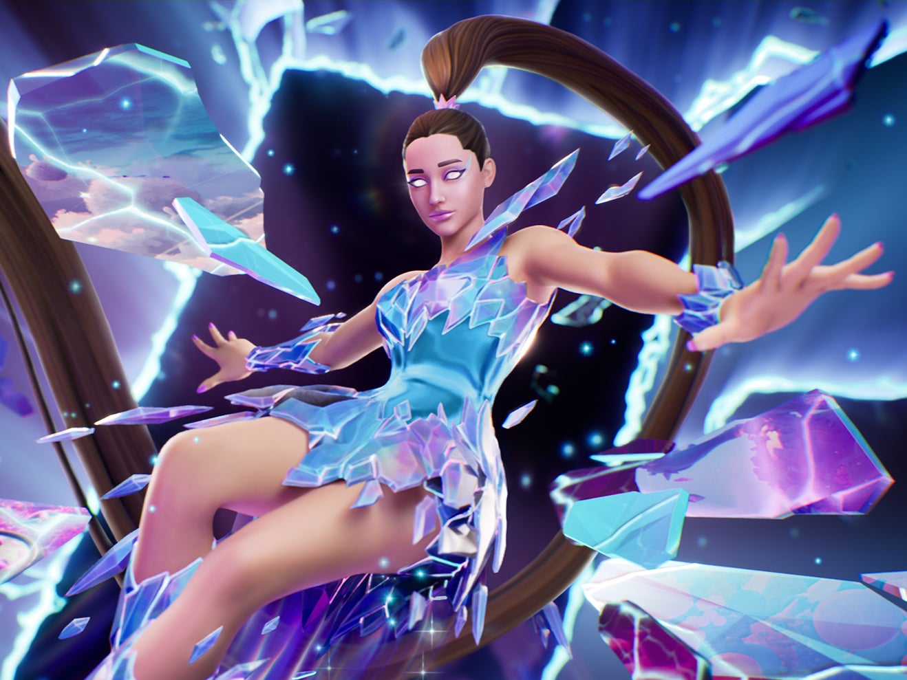 <p>Ariana Grande as depicted in ‘Fortnite'</p>