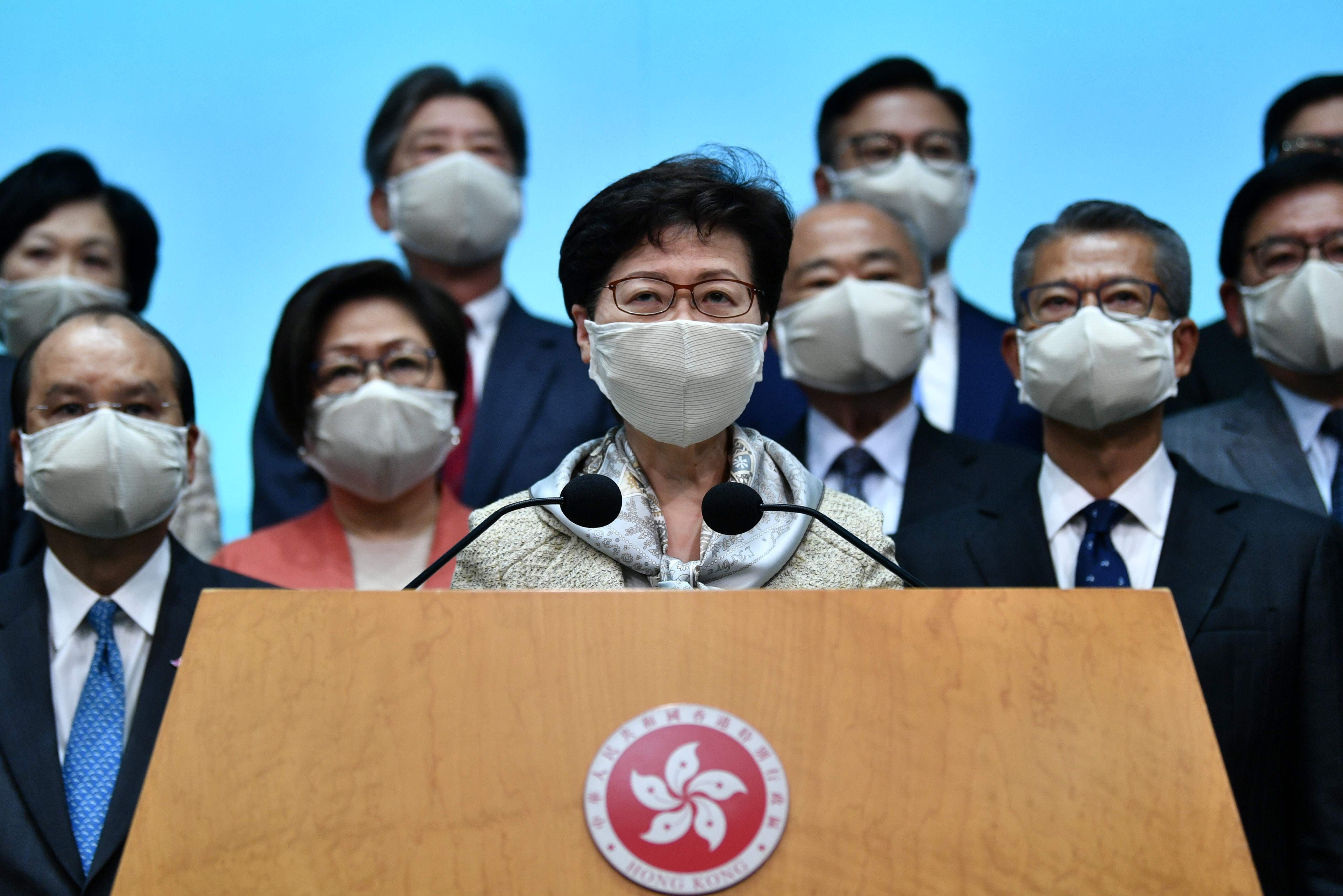 Hong Kong city leader Carrie Lam