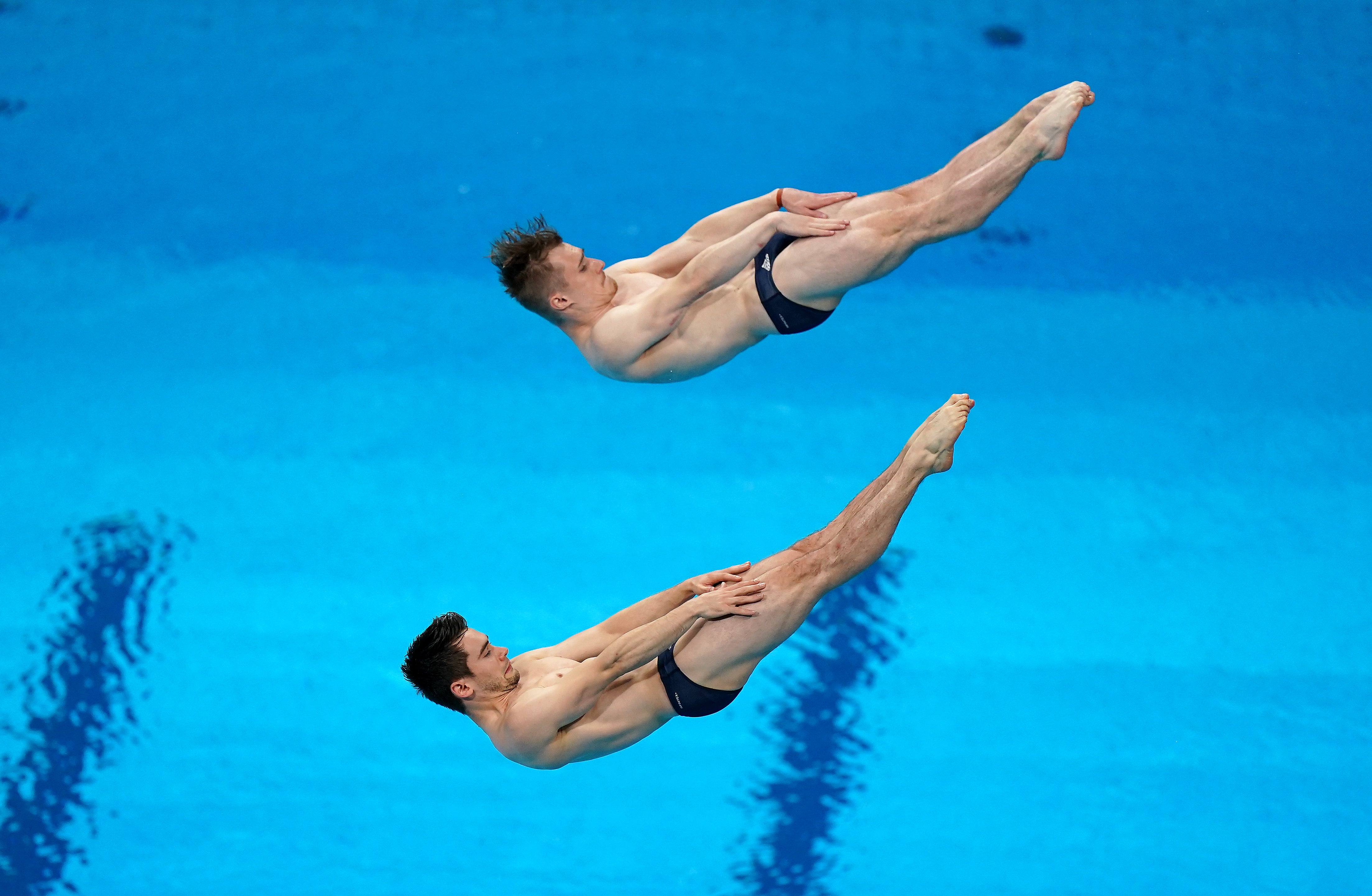 Great Britain’s Daniel Goodfellow and Jack Laugher finished seventh in the men’s synchronised 3m springboard final (Mike Egerton/PA)