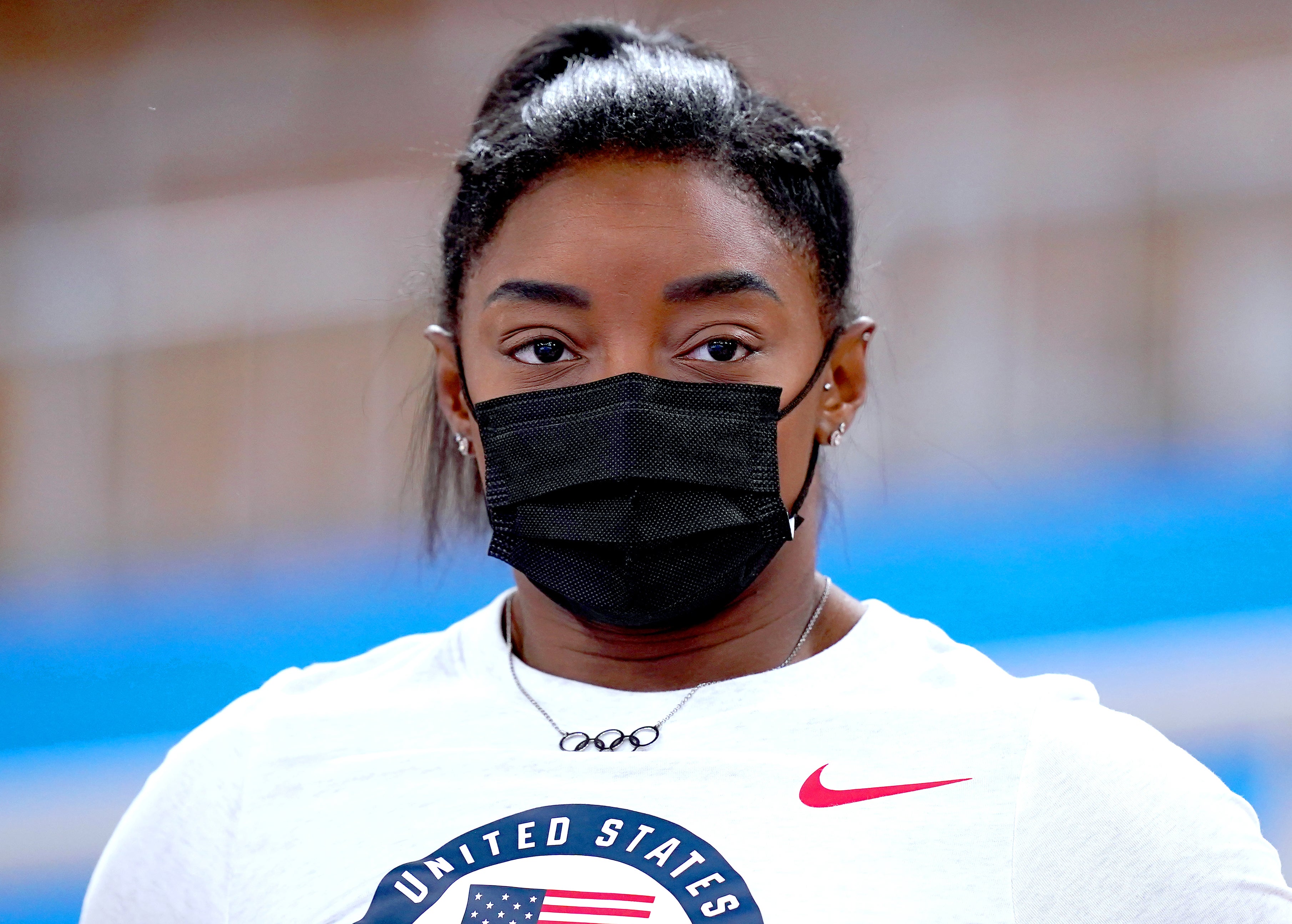 Simone Biles is in action on Tuesday (Mike Egerton/PA)