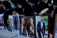 A year later, Beirut blast victims push leaders for justice