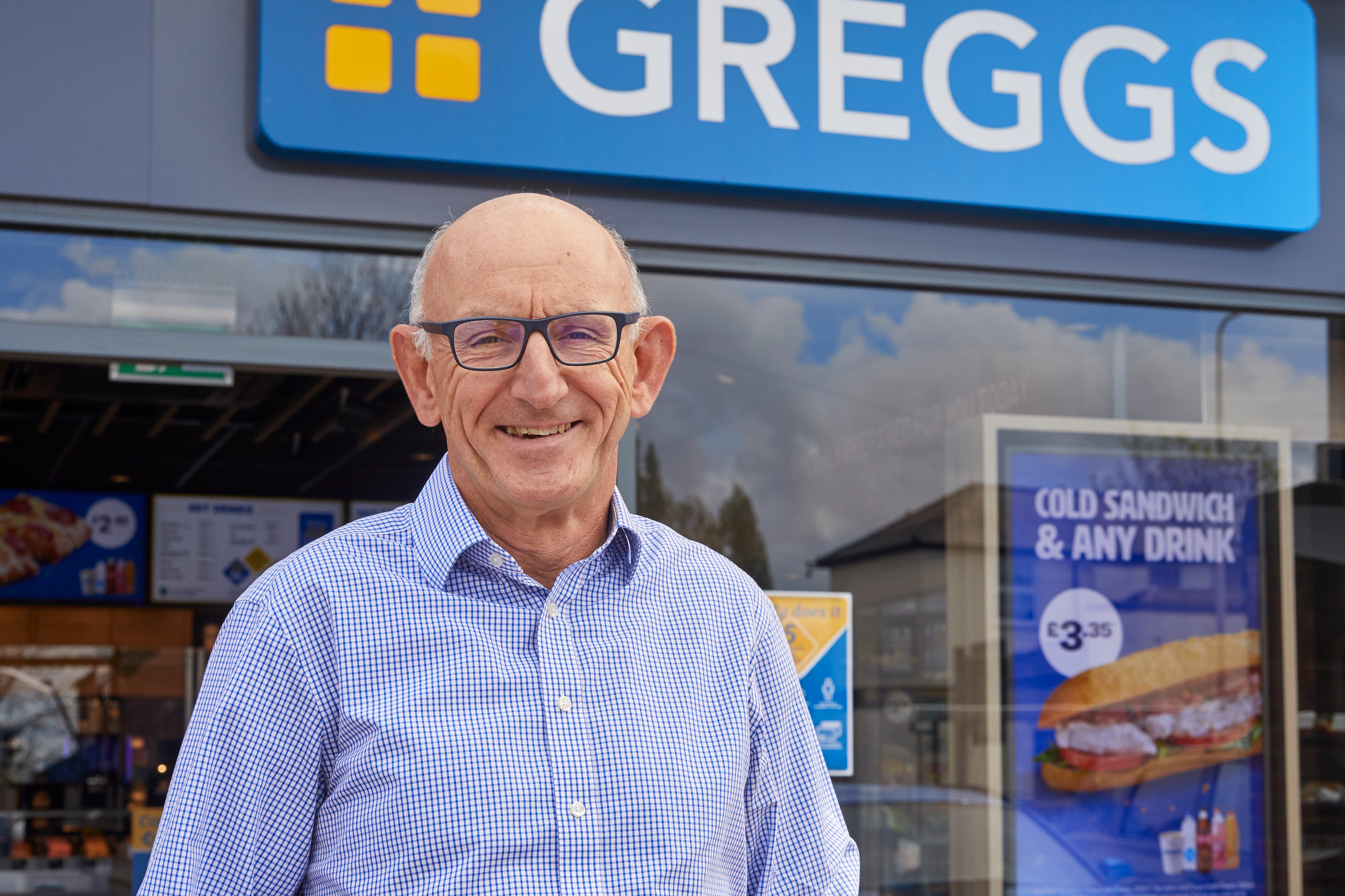 Roger Whiteside sees potential for innovations such as more vegan options (Greggs/PA)