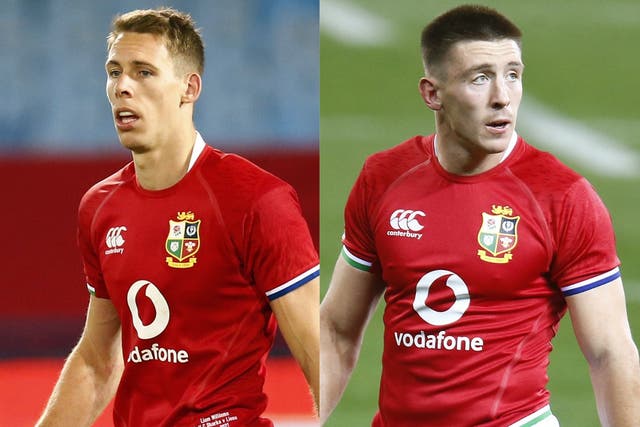 <p>Liam Williams and Josh Adams will start for the Lions in Saturday’s series decider against South Africa</p>