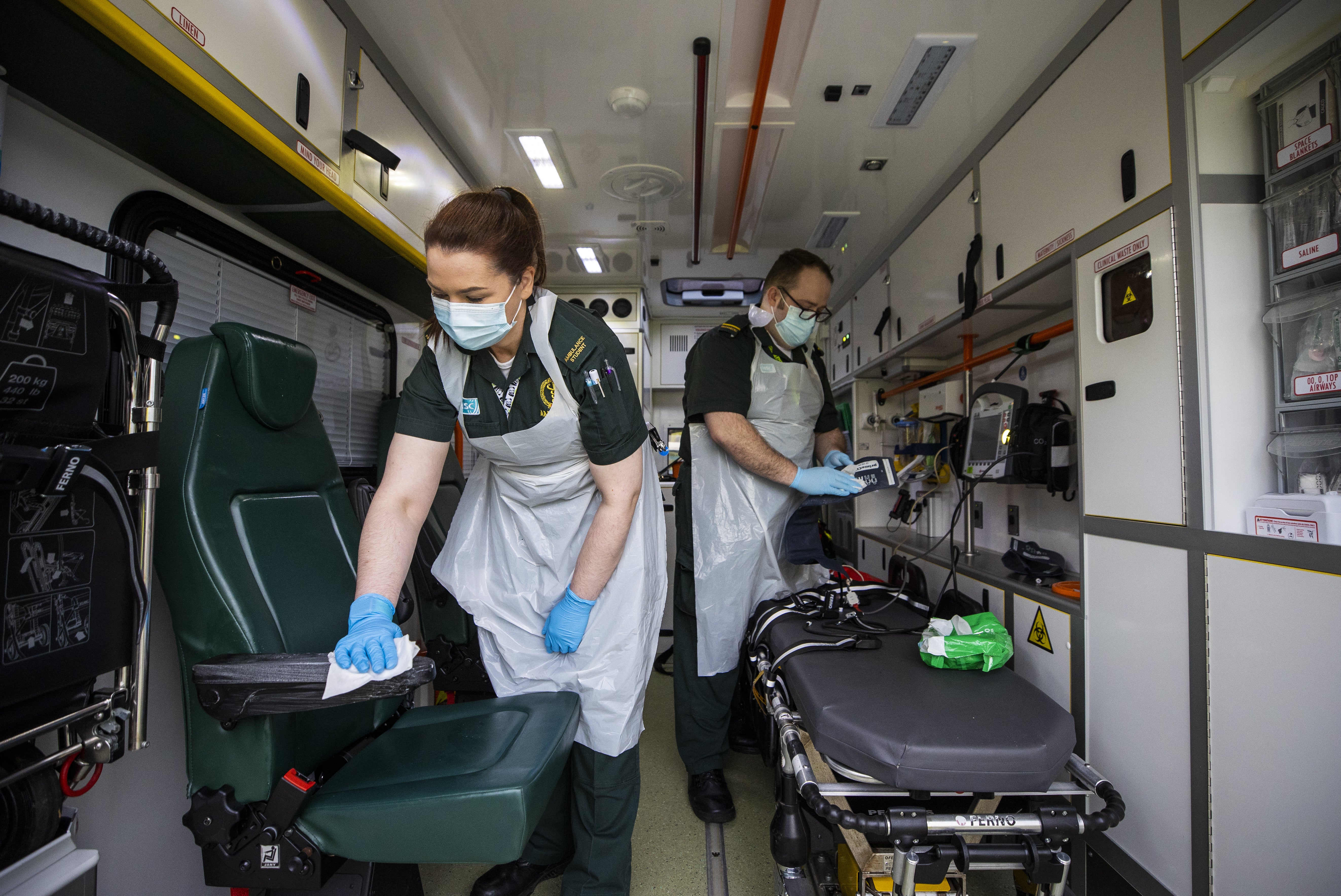 Currently, it can take around 30 to 40 minutes to disinfect an ambulance
