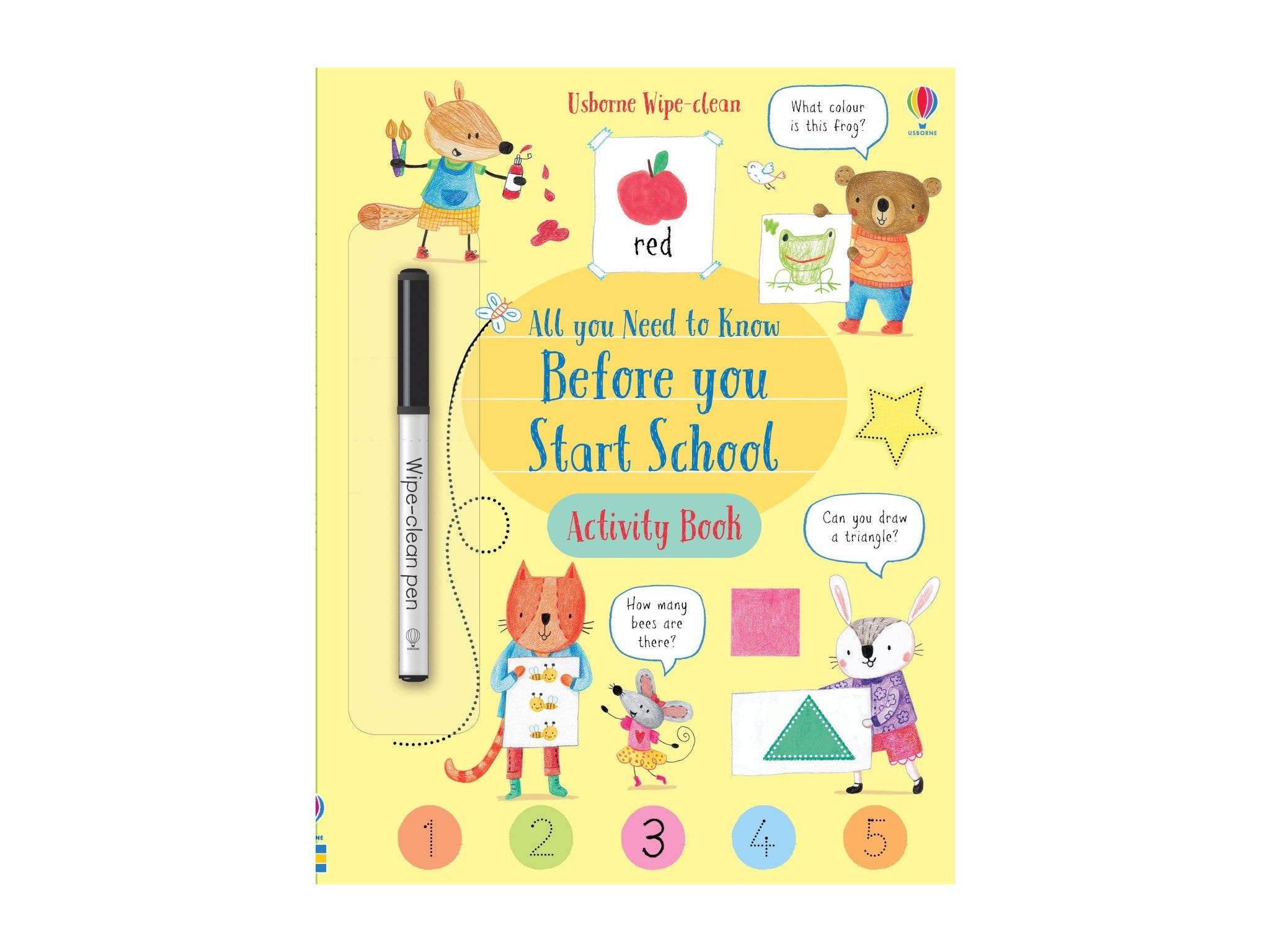 Wipe-Clean All You Need to Know Before Your Start School Activity Book, by Holly Bathie, published by Usborne indybest.jpeg