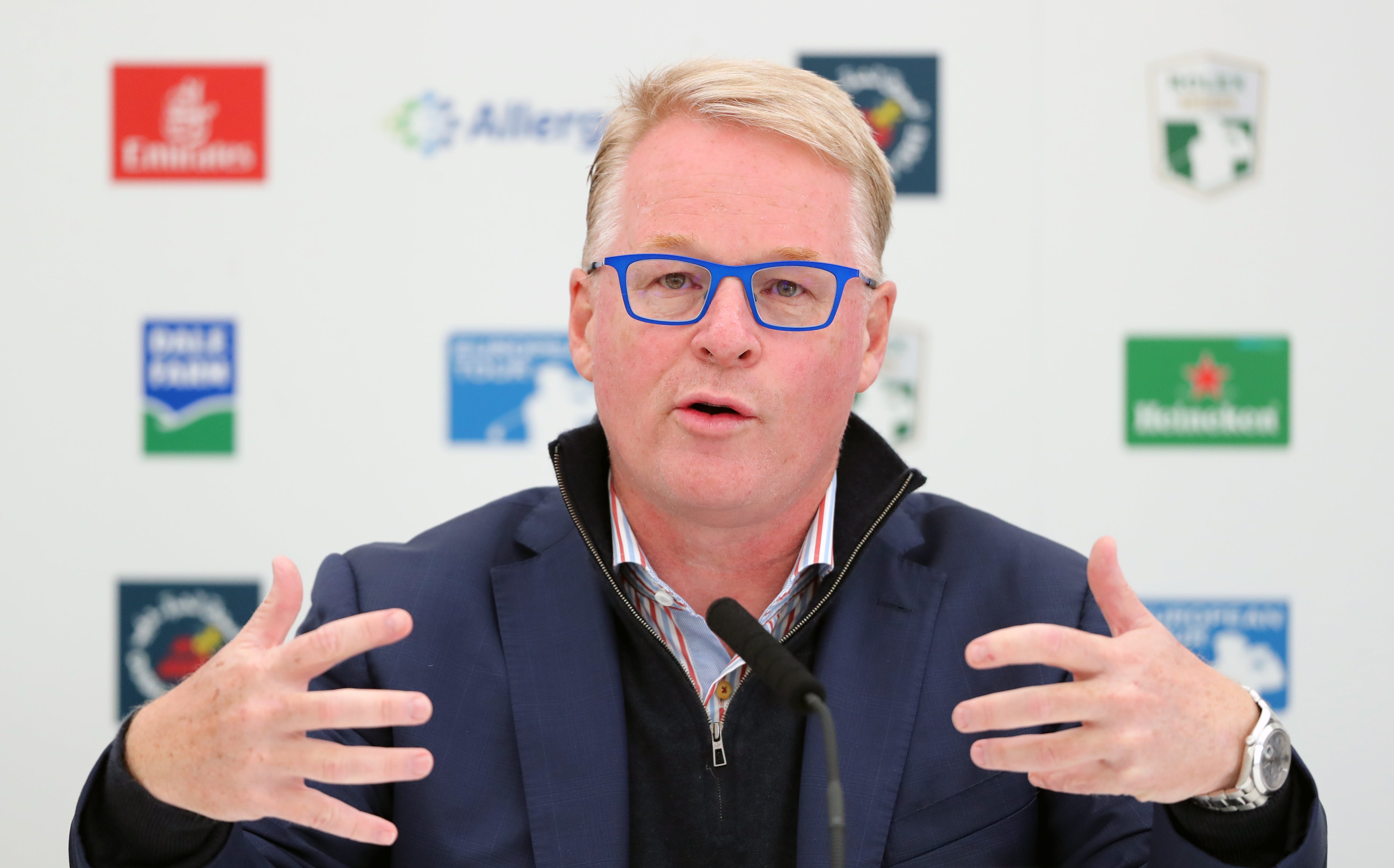 European Tour chief Keith Pelley has announced three co-sanctioned events with the PGA Tour (Niall Carson/PA)