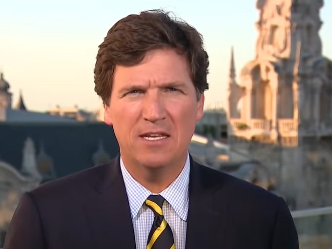 Fox News host Tucker Carlson takes his show – and his message image image picture