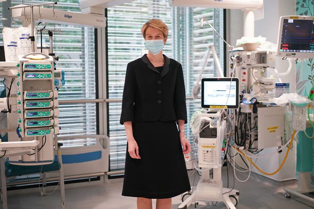 <p>Amanda Pritchard during a visit to University College Hospital London, following the announcement of her appointment as the new chief executive of the NHS in England.</p>