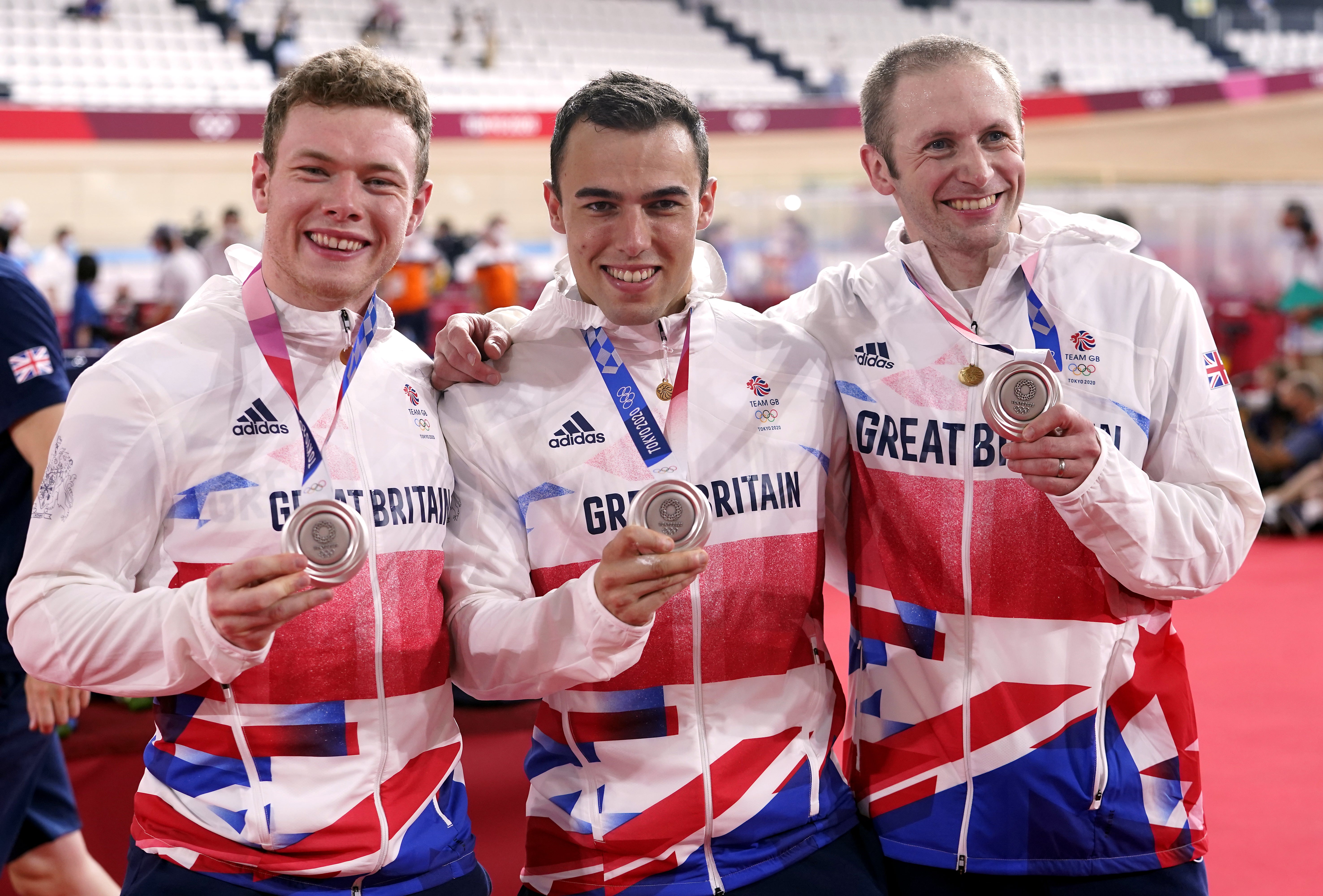 Jack Carlin, Ryan Owens and Jason Kenny lost to Holland in the final (Danny Lawson/PA)