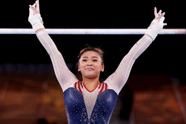 <p>File: Suni Lee won a gold for the women’s gymnastics all-around at the 2020 Tokyo Olympics</p>