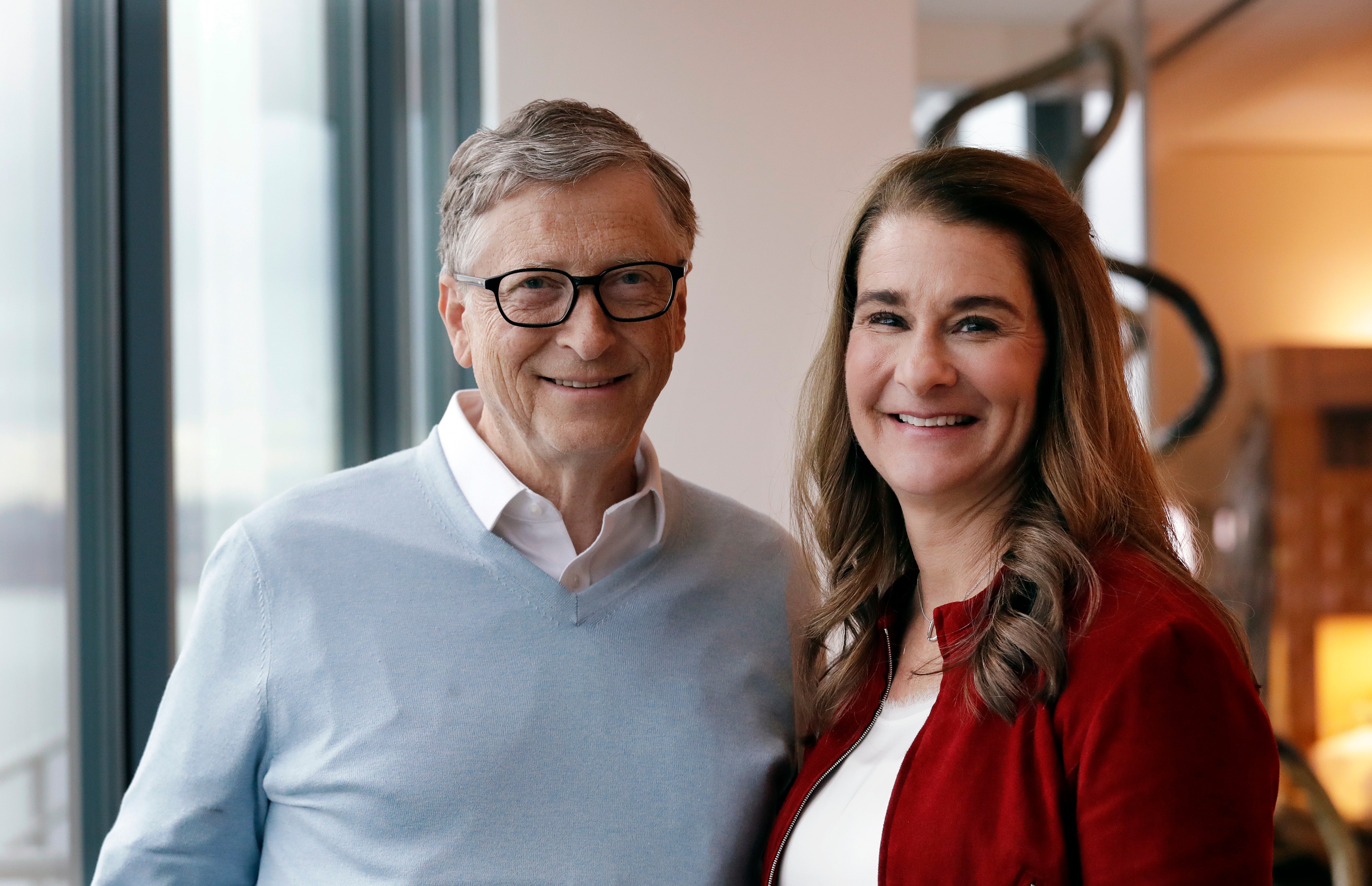 Bill and Melinda French Gates pictured in 2019 before their divorce
