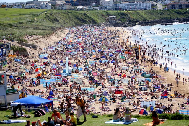 <p>Wish you weren’t here: Newquay at the height of summer</p>
