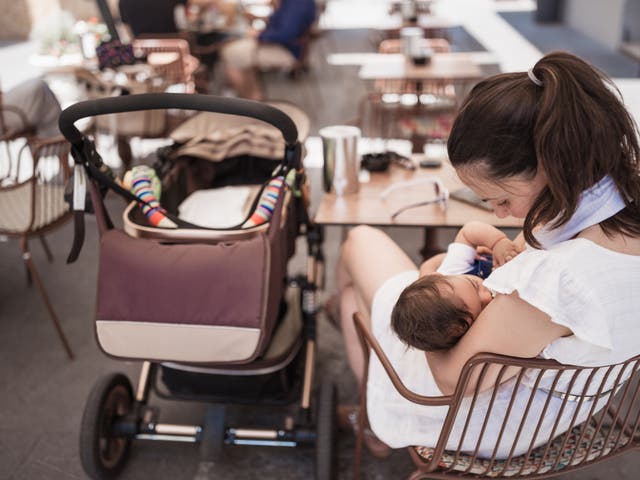 <p>Breastfeeding mothers report increase in harassment when they feed their children in public, according to research by Elvie</p>