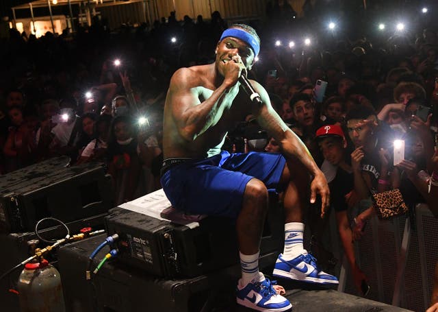 <p>File image: DaBaby performs during DaBaby + Friends Concert on 17 April 2021</p>