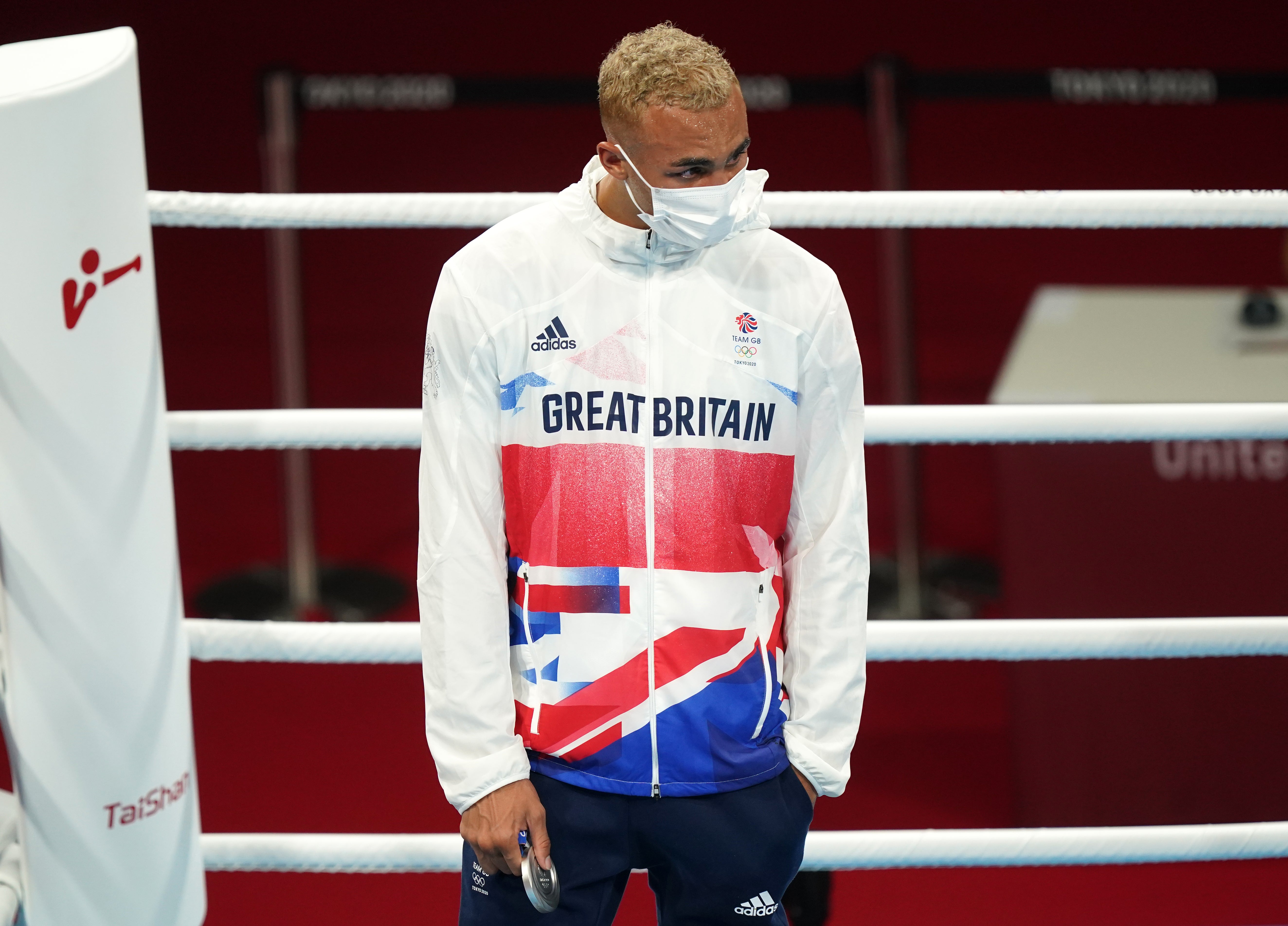 Ben Whittaker apologised after refusing to wear his silver medal on the podium (Mike Egerton/PA)