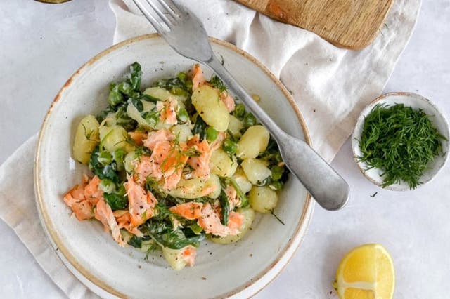 <p>Salmon and deep greens gnocchi: ideal for a quick post training meal</p>