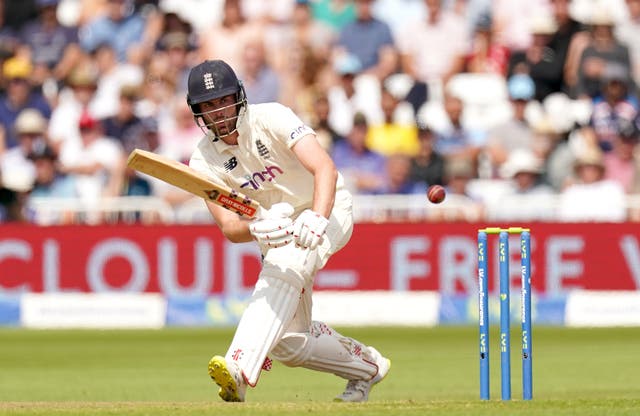 Dom Sibley was watchful in the opening session against India (Tim Goode/PA)