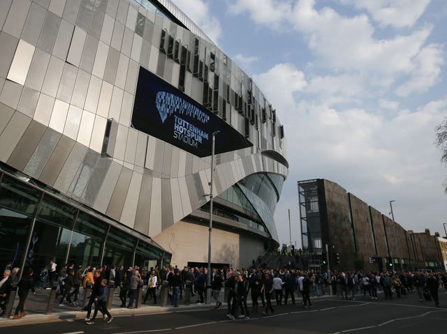 <p>Tottenham Hotspur Stadium in north London</p>