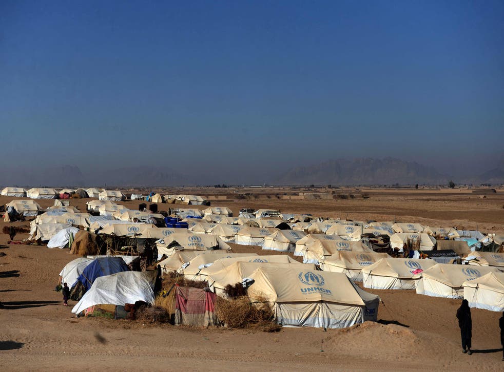 <p>A camp for internally displaced families in Dand district of Kandahar province. It seems that some Afghan refugees are more equal than others</p>