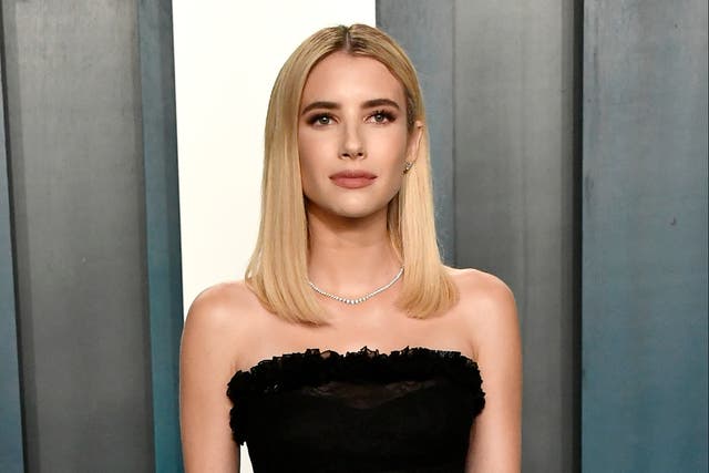 <p>Emma Roberts at the 2020 Vanity Fair Oscar Party on 9 February 2020 in Beverly Hills, California</p>
