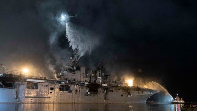 Navy Ship Fire