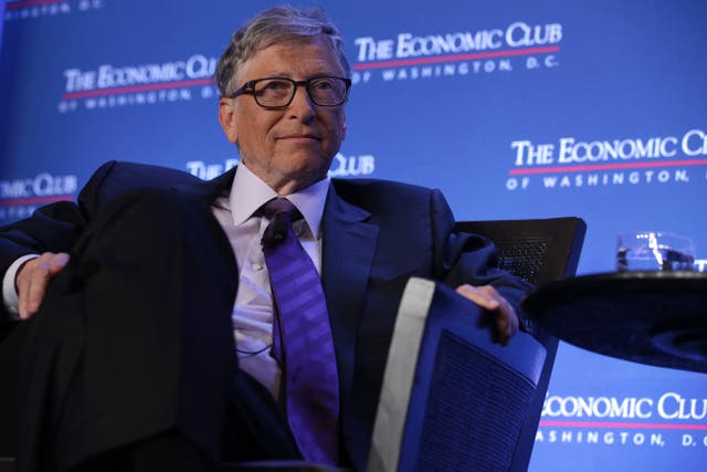 <p>File: Microsoft co-founder Bill Gates participates in a discussion on 24 June 2019 in Washington, DC</p>