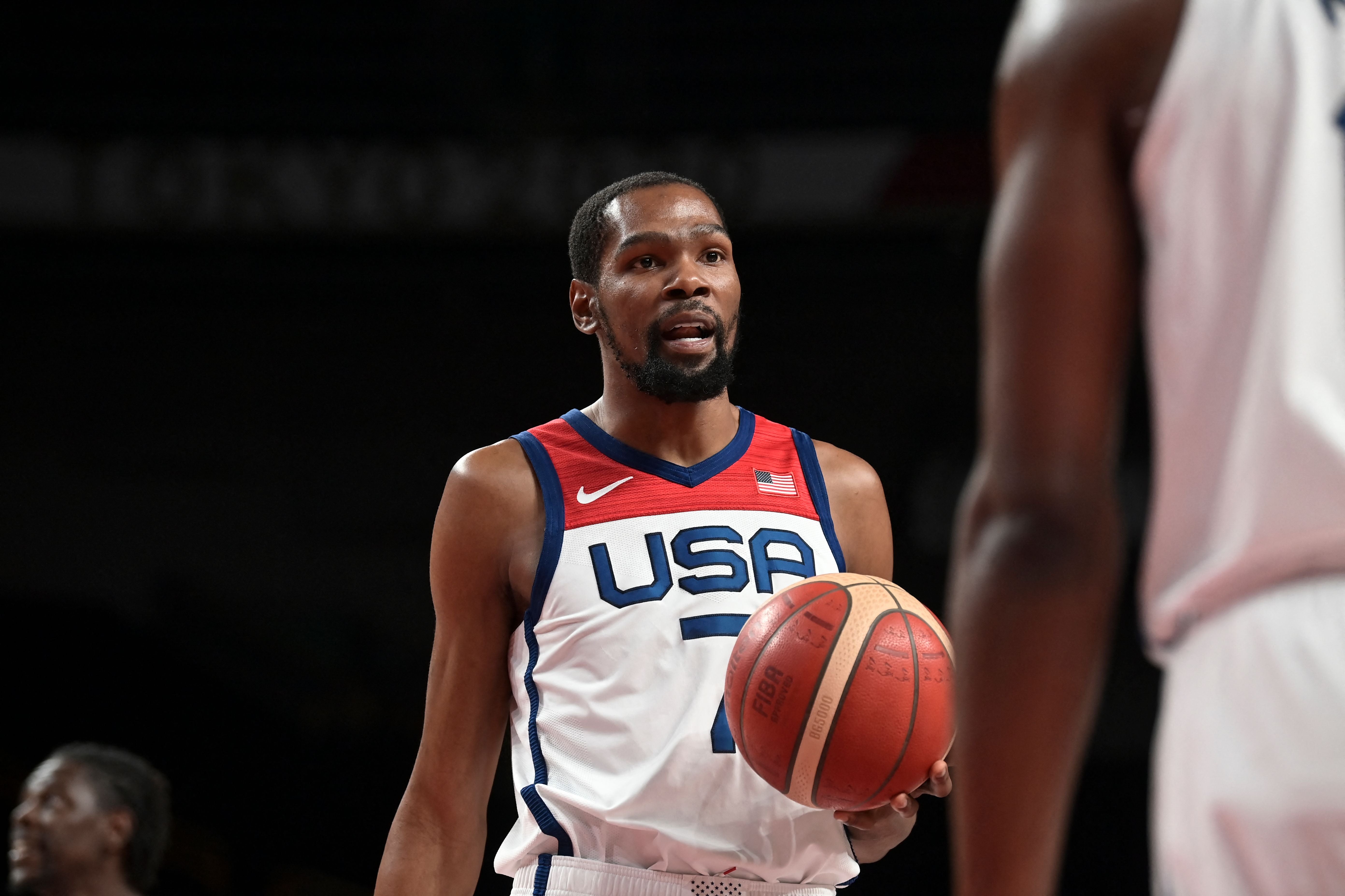Kevin Durant in action for USA