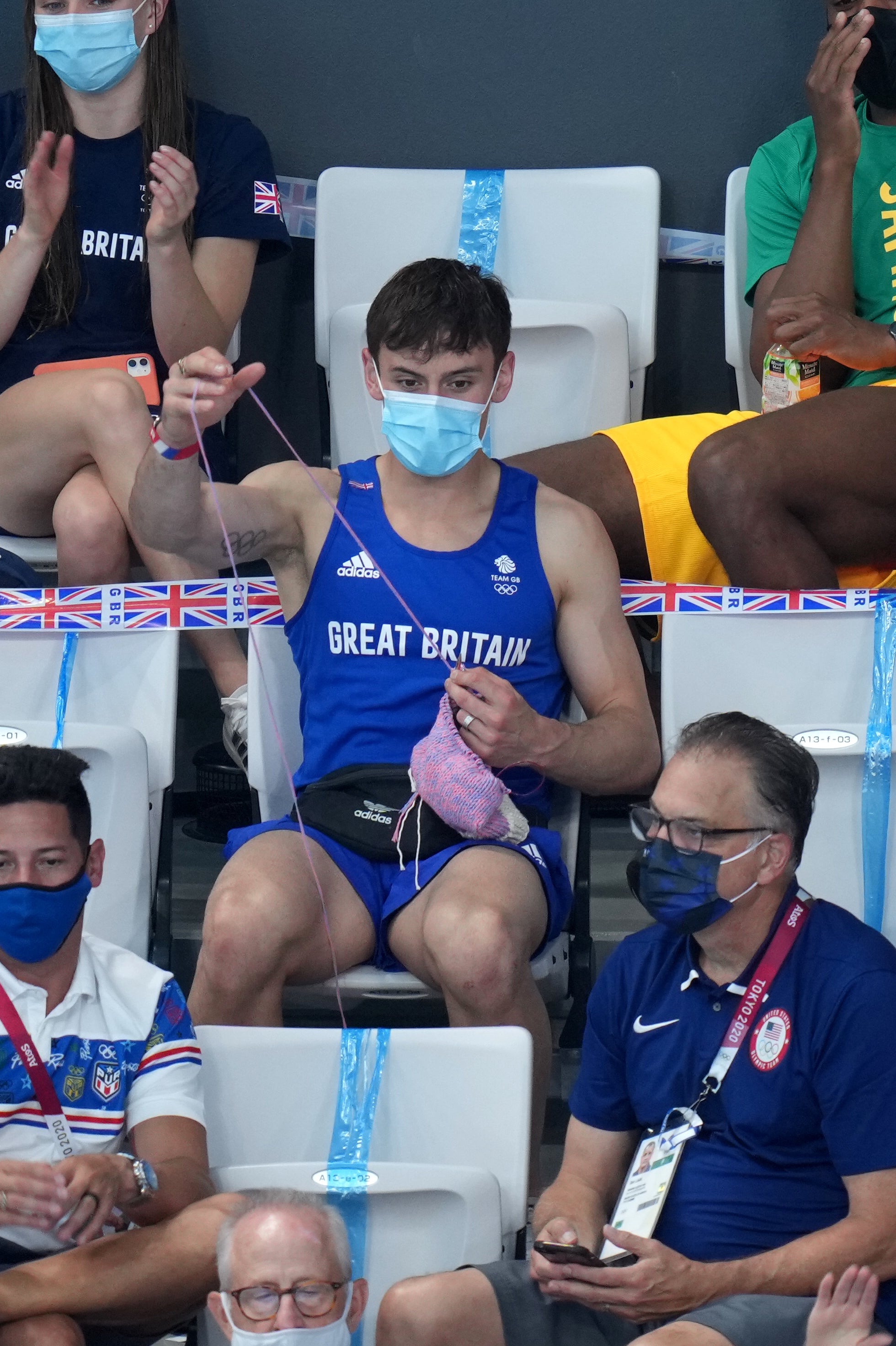 Tom Daley will put down his knitting to go after a second medal of the Tokyo Games (Joe Giddens/PA)
