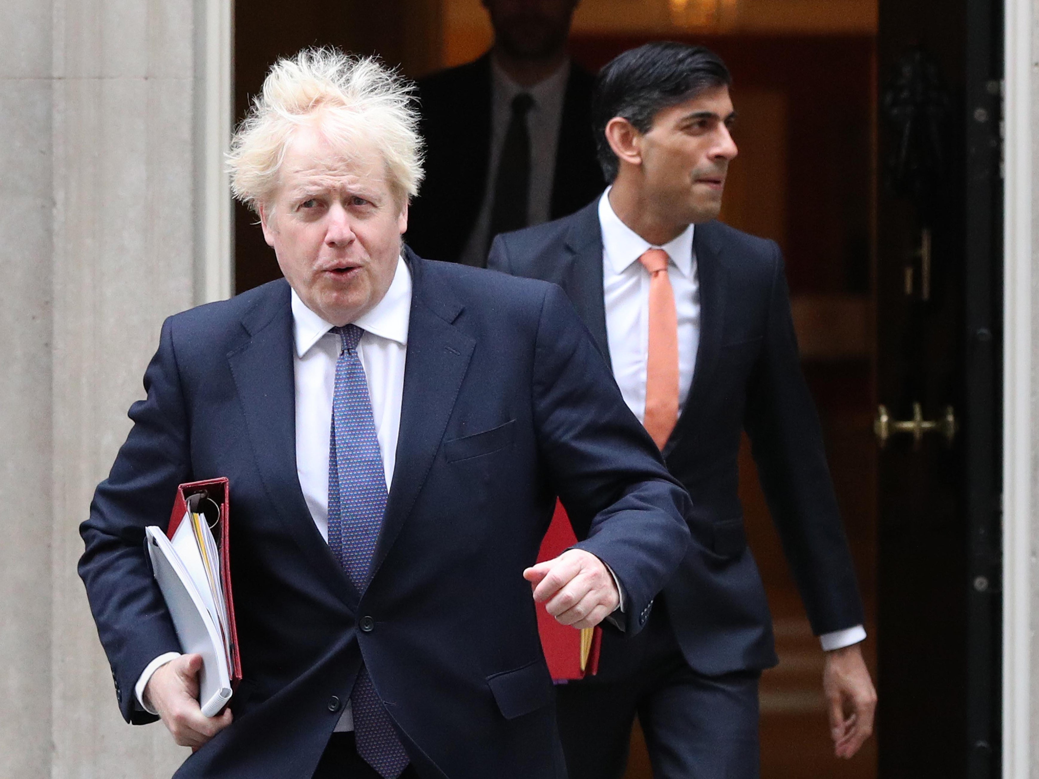 <p>Boris Johnson and Rishi Sunak</p>