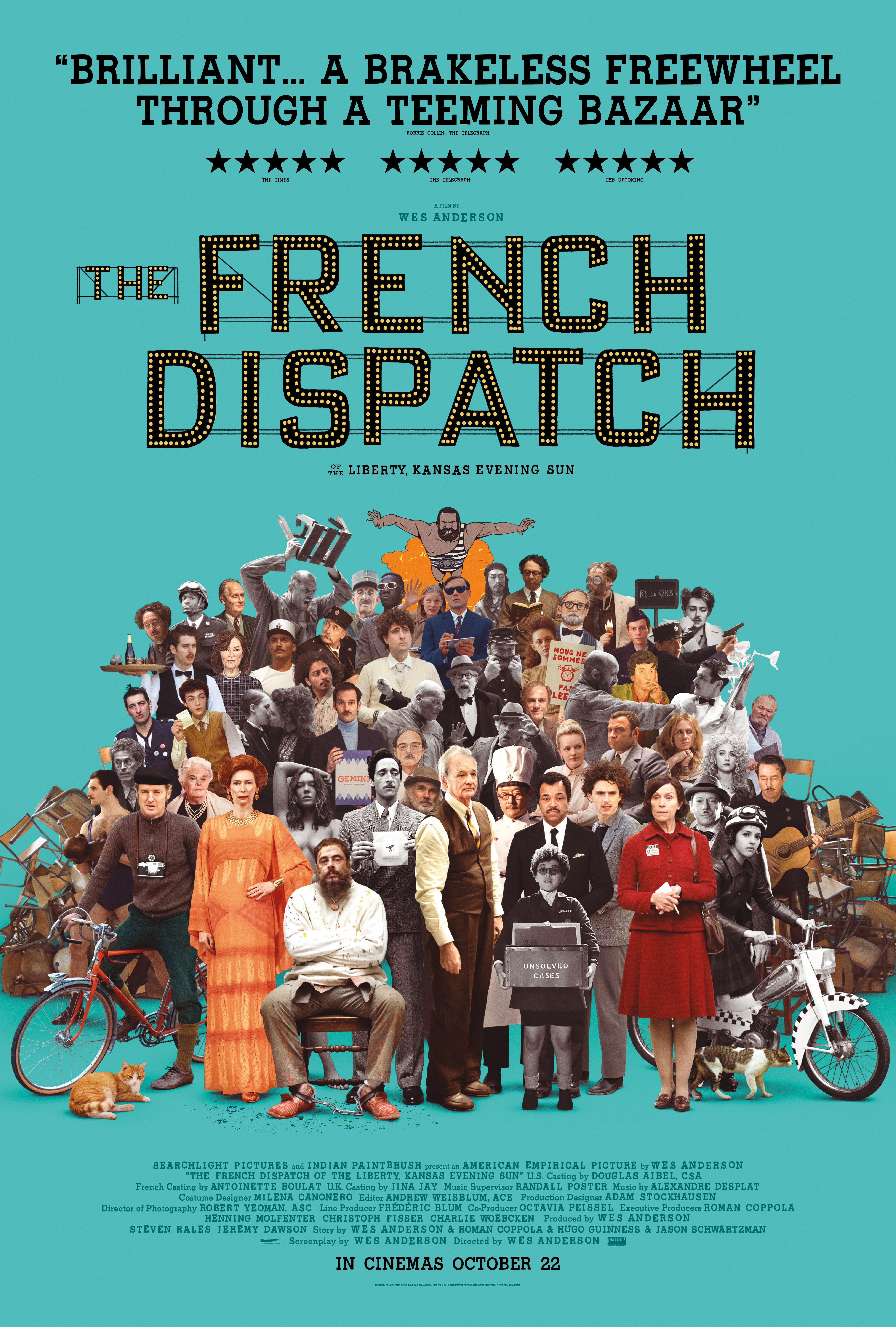 ‘The French Dispatch’ boasts Wes Anderson’s most impressive cast yet