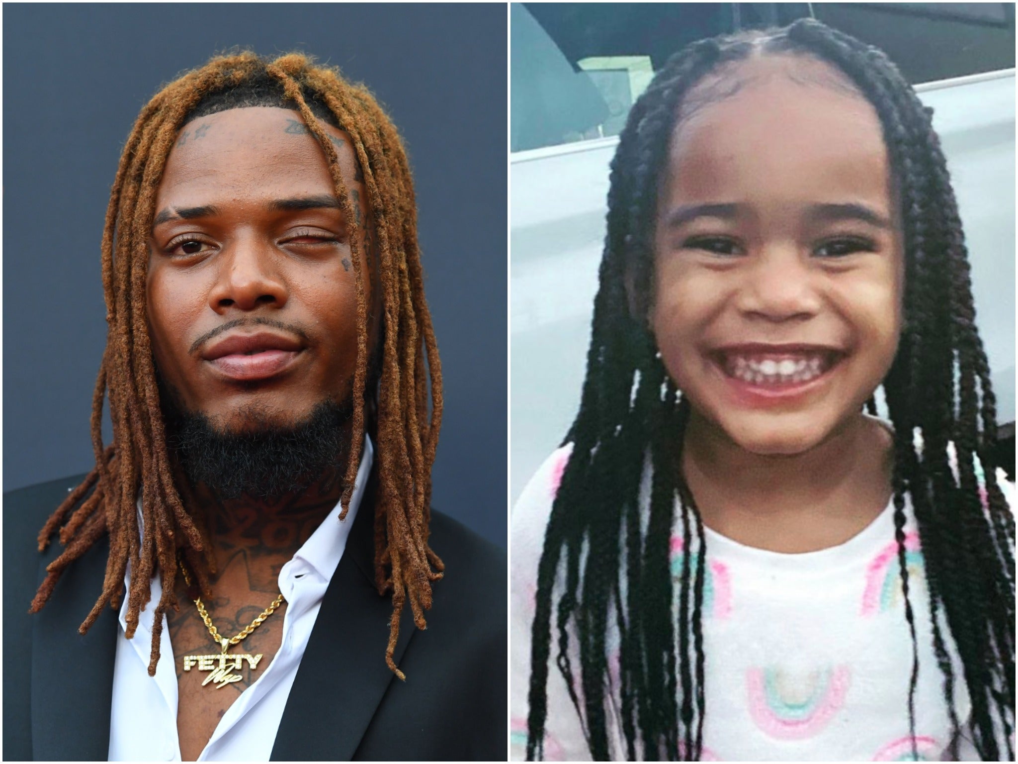 Fetty Wap (left) and his late daughter Lauren