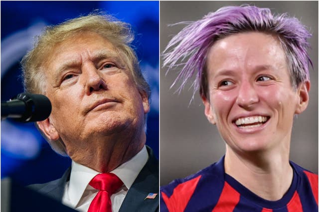 <p>Former President Donald Trump went after the US women’s soccer team and specifically called out Megan Rapinoe</p>