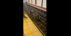 Good Samaritans save disabled man who fell on NYC subway tracks