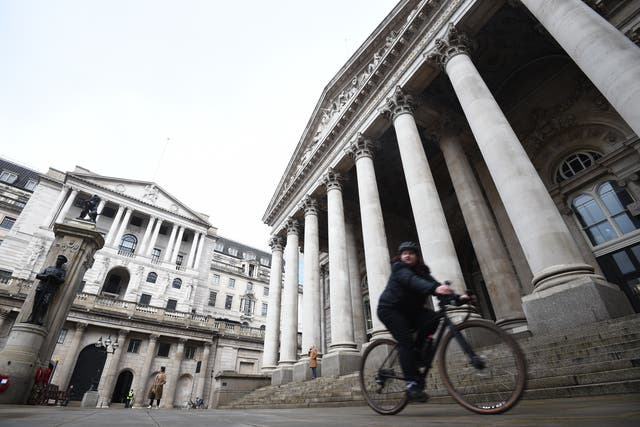 The Bank of England kept interest rates steady on Thursday. (Kirsty O’Connor/PA)