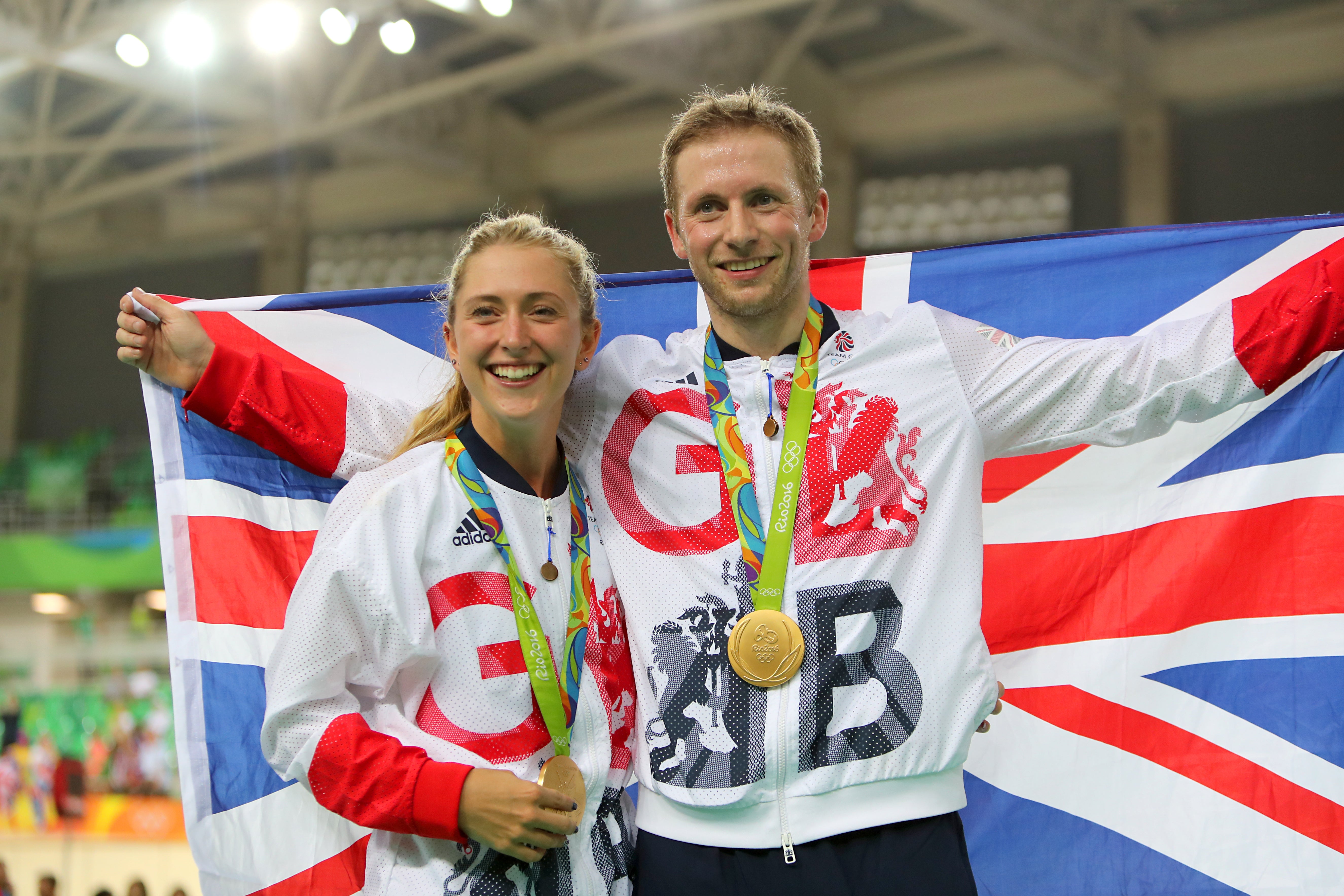 Trott celebrated her omnium gold alongside husband-to-be Jason Kenny in Rio (David Davies/PA)