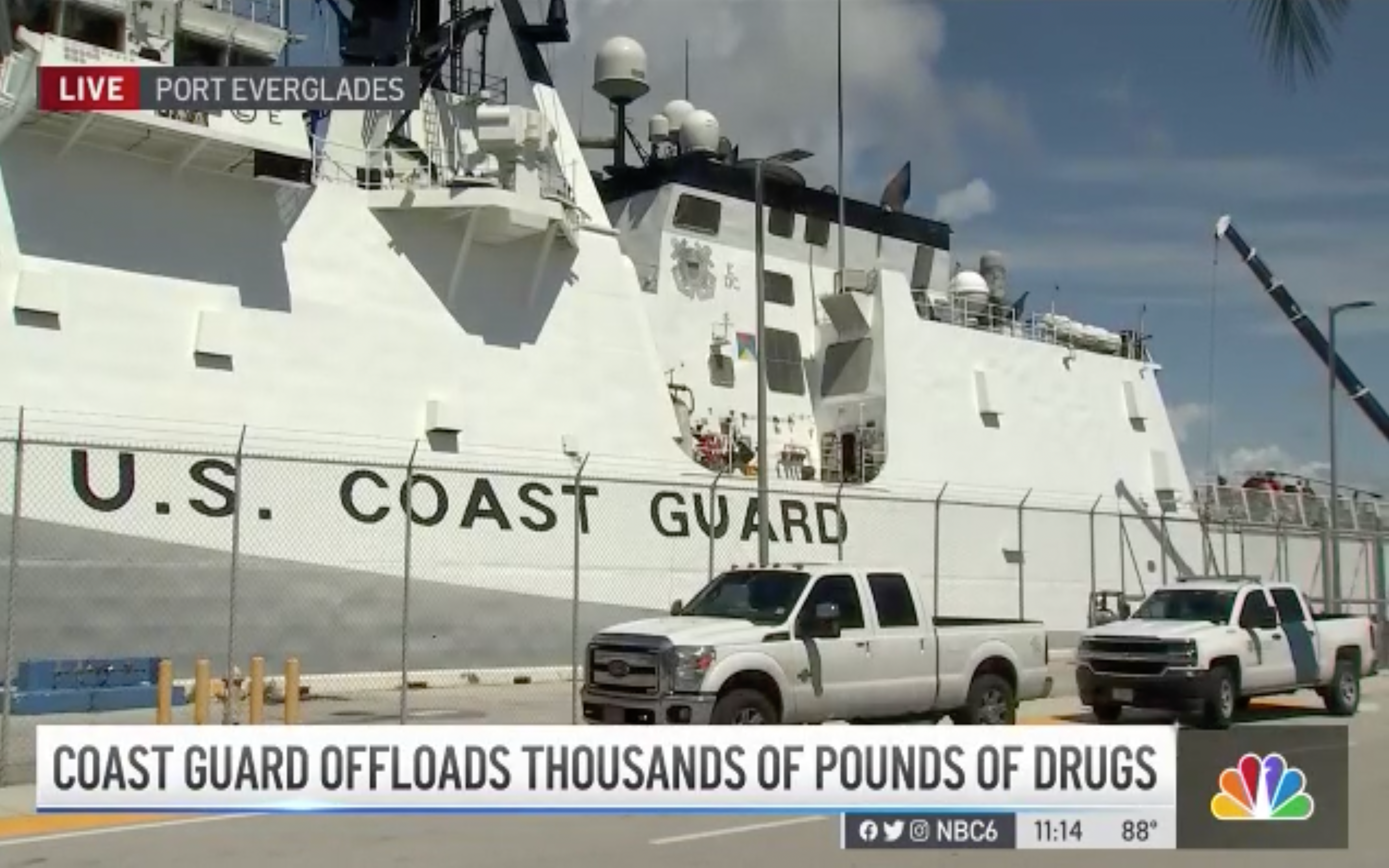 Record $1.4bn of cocaine and cannabis seized in Florida