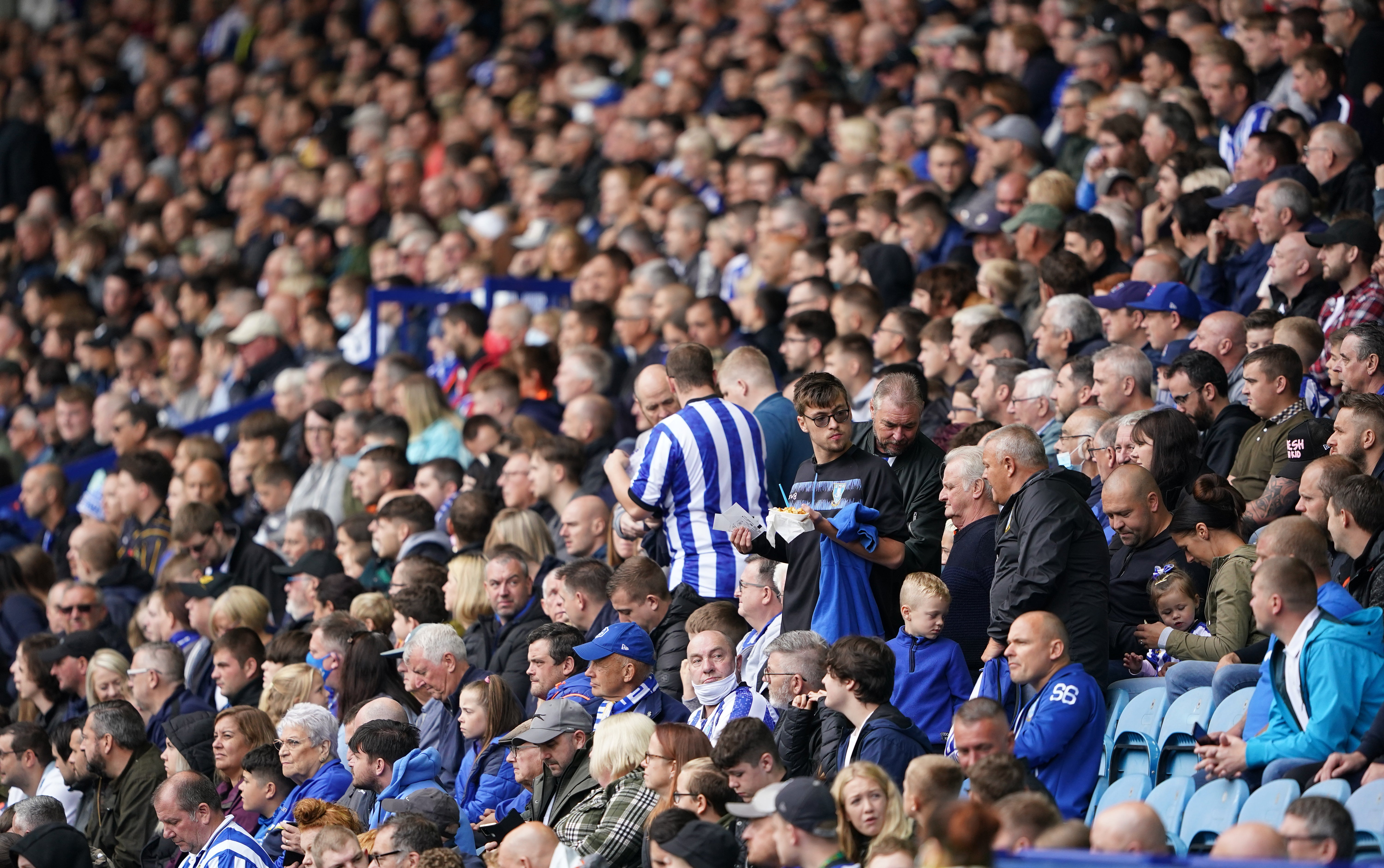 Fans will be encouraged to take a lateral flow test before attending matches in the EFL this season if they are not double jabbed (Zac Goodwin/PA)