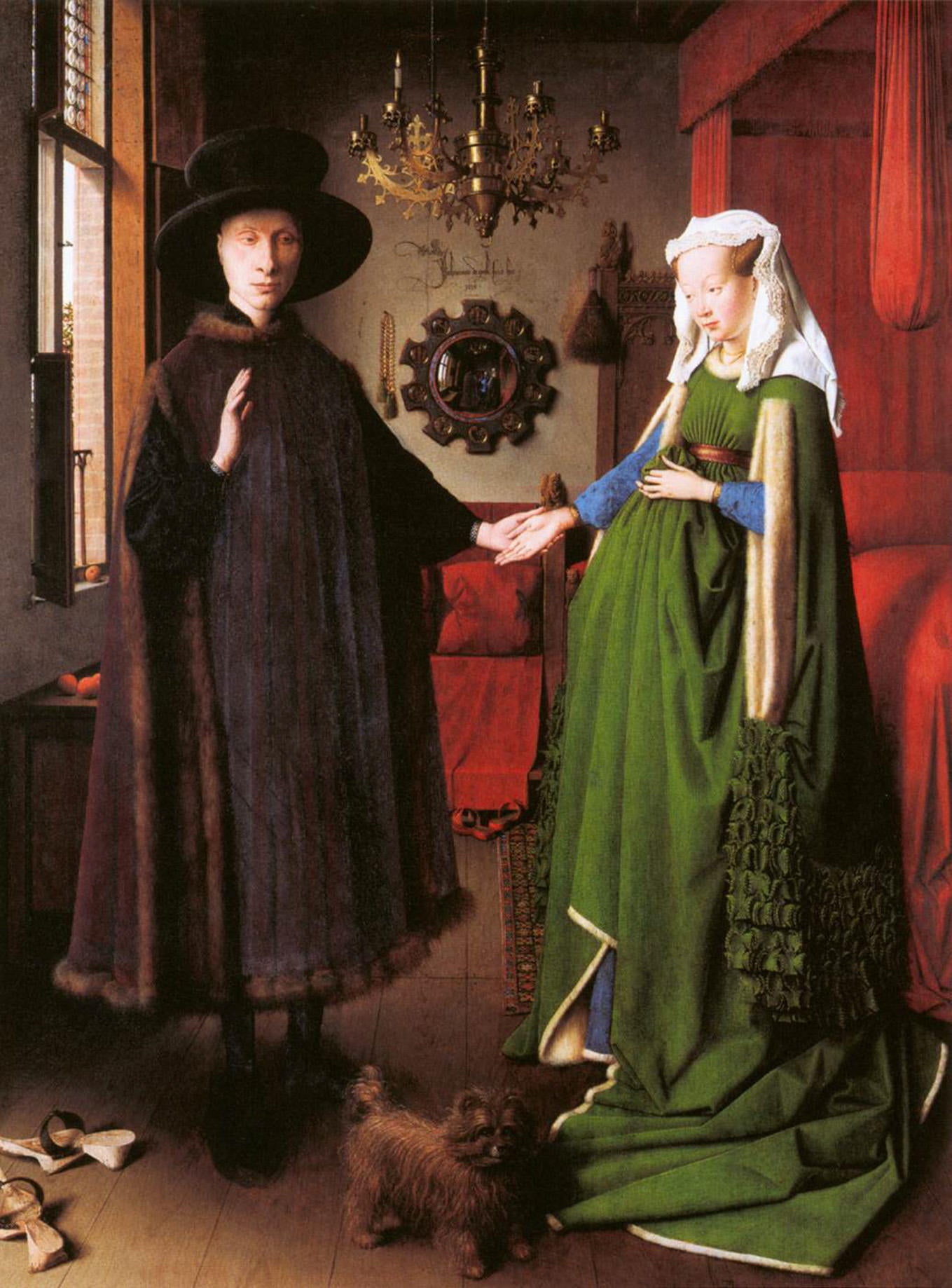 Portrait of Giovanni Arnolfini And His Wife by Jan van Eyck, painted in 1434 (Alamy/PA)