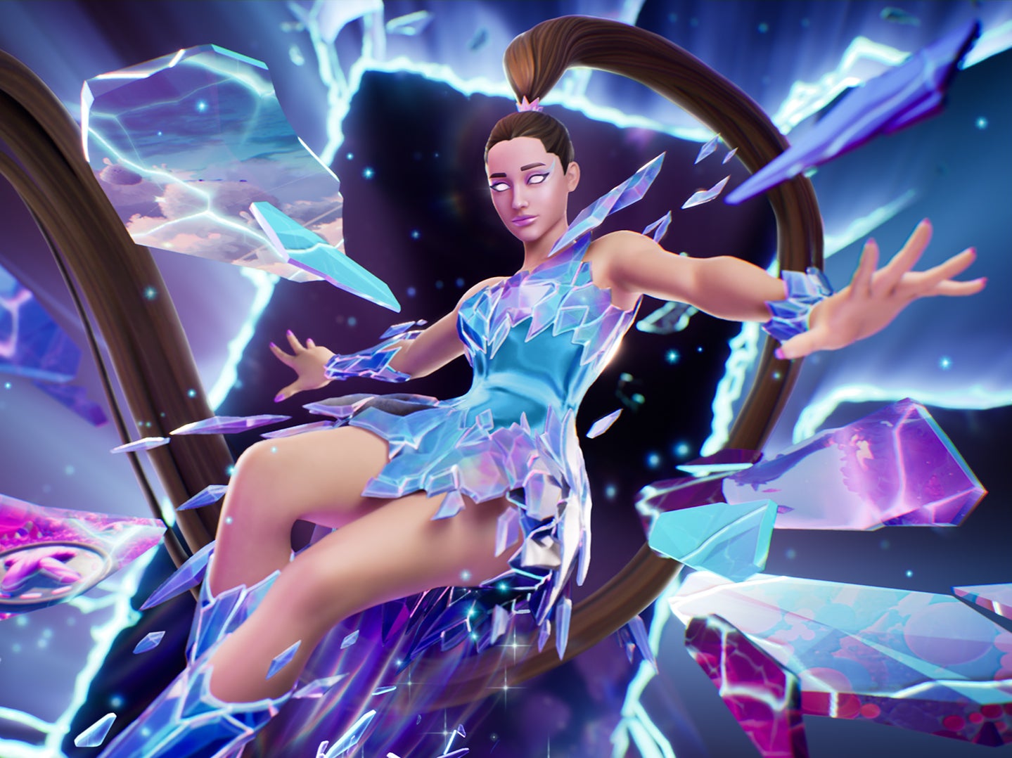 Thank U, nexus: Ariana Grande as depicted the advertising for the ‘Fortnite’ Rift Tour event