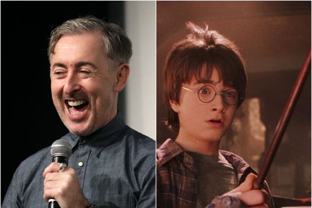 <p>Alan Cumming in 2019, and Daniel Radcliffe in 2001’s ‘Harry Potter and the Philosopher’s Stone’</p>