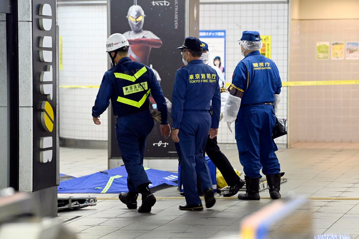 Tokyo stabbing: 10 train passengers injured by knife attacker